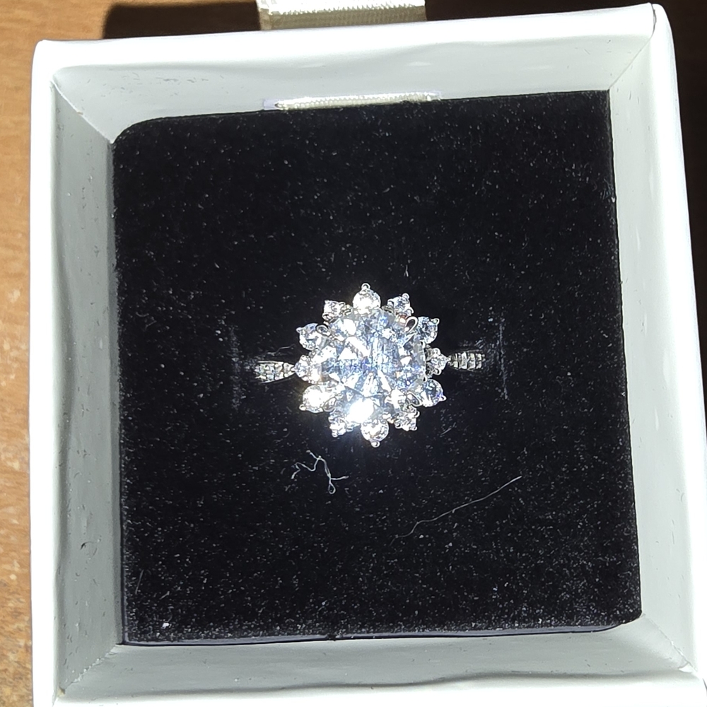 2ct Moissanite Silver Ring